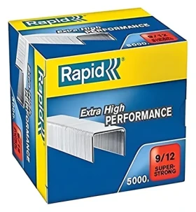 Rapid 9:12 Super Strong / Spony do zošívačky / Pre Rapid HD 210 / Umožní zošitie 60-90 listov / 5000ks