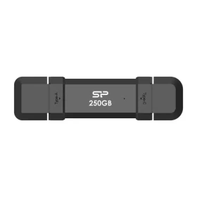 Silicon Power DS72 250GB čierna / USB-A + USB-C 3.2 Gen 2 / R: 1050MBs / W: 850MBs (SP250GBUC3S72VPK)