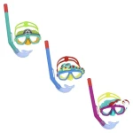 Bestway Šnorchlovací set Aquapals mix farieb / Nastaviteľné popruhy / 3+ (24059)