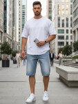 Spodenki męskie jeansowe niebieskie model 22145640 - FashionStreet s38