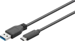 MicroConnect USB-C - USB-A 3.2 Gen 1 kábel 0,15 m čierna / Kábel / 5 Gbps (USB3.1CA0015)