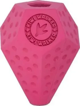 KIWI WALKER Hračka DIABALL Mini ružová / Guma / Otvor na maškrty / Pre psov / 8 cm (RUB-850)