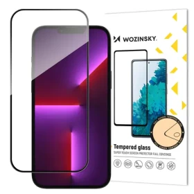 Wozinsky Tvrdené sklo pre Apple iPhone 14 Pro čierna / Tvrdené sklo / Case Friendly / plne lepené
