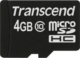 Transcend 133x MicroSDHC 4 GB Class 10 (TS4GUSDC10)