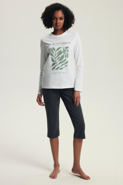 Dámske pyžamo Henderson 43686 Danna dĺžka/r S-3XL krém S