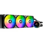 Sharkoon S90 RGB AIO 360mm / 3x 120mm / 2000 RPM / 71 CFM / 35dB / 4-pin / Intel AMD (4044951038015)