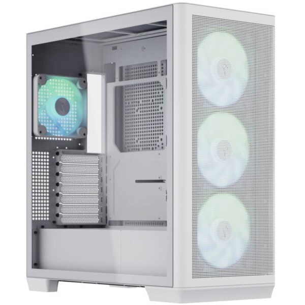 APNX C1 Mid-Tower ATX Case biela / ATX / 4X 120mm ARGB / bez zdroja / priehľadná bočnica (C1-WT-V1)