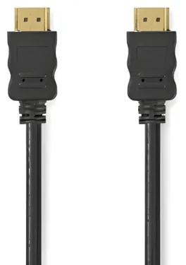 Nedis čierna / Kábel HDMI / High Speed s Ethernetom / 4K 60Hz / ARC / 18 Gbps / 2 m (CVGL34060BK20)