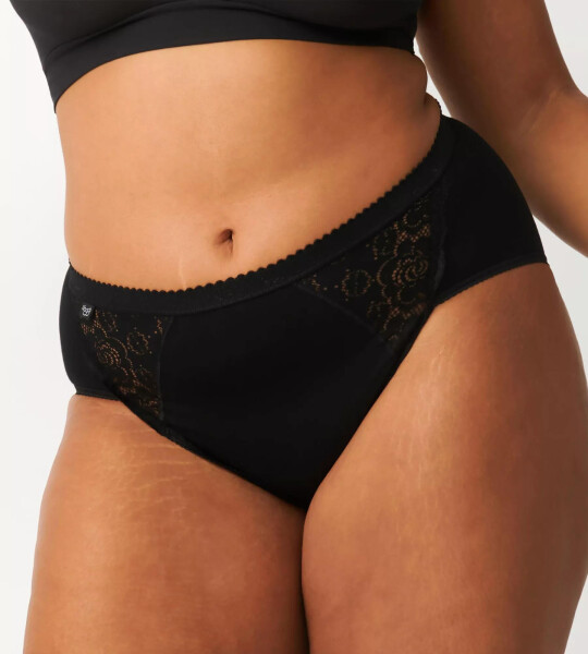 Dámske nohavičky Chic Midi - BLACK - čierne 0004 - SLOGGI BLACK 44