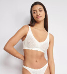 SLOGGI ZERO FEEL BLISS - Mäkká podprsenka: neviditeľná čipka a pocit druhej kože Sloggi SILK WHITE L