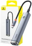 Baseus B00052801811-03 UltraJoy HUB AIR USB-C na 1x HDMI + 2x USB3.0 + 1x USB-C + 1x RJ45 sivá (B00052801811-03)