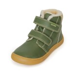 Chlapčenské zimné topánky Barefoot DENY KHAKI, Protetika, zelená - 21