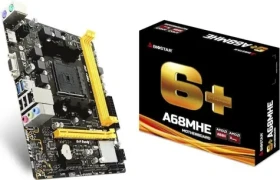 Biostar A68MHE / A68 / FM2+ / 2x DDR3 / PCIEx16 / PCIEx1 / mATX (A68MHE)