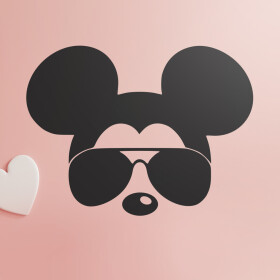 Veselá Stena Samolepka Maska Mickey