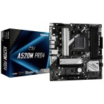 ASRock A520M Pro4 / AMD A520 / DDR4 / SATA III RAID / USB / GLAN / M.2 / sc.AM4 / mATX (90-MXBDU0-A0UAYZ)