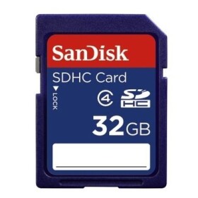 SanDisk SDHC 32GB / Class 4 / čítanie/zápis 4.5/7 MB/s / vhodné pre HD (SDSDB-032G-B35)