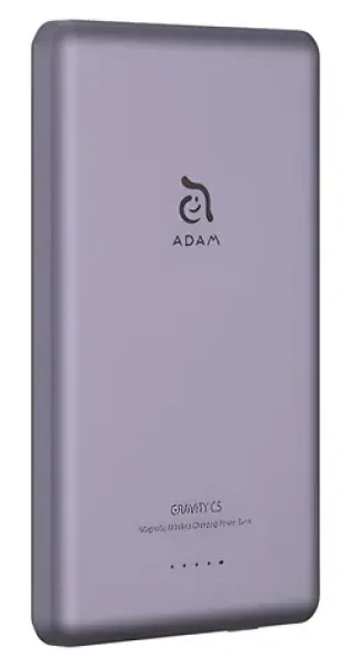 Adam Elements Gravity C5 fialová / Powerbanka / Magnetické bezdrôtové nabíjanie / 5000 mAh (AEAPBADGVC5PP)